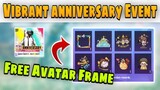 Vibrant Anniversary Event Pubg Mobile | Get free Permanent Avatar Frame and Outfit