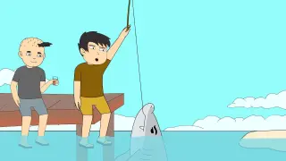 naka huli ng Shark | Pinoy Animation