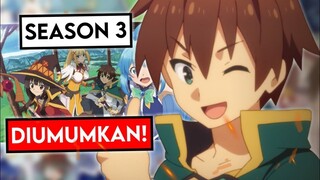 Kangen megumin? konosuba season 3 Siap Dirilis tahun ini ! berikut bulan rilisnya