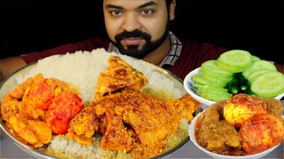 Eating Full Fish Curry,Egg Potato Bhuna(মাছ,ডিম আলুর ভুনা) Cucumber,Green Chili,Rice| Live To Eatt |