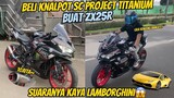 PASANG KNALPOT SC PROJECT TITANUM DI ZX25R‼️SUARANYA MIRIP LAMBORGHINI😱