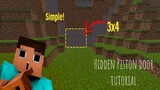 How to make Hidden Piston Door in Minecraft