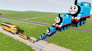 Big & Small Thomas the Tank Engine vs Big & Small Trains | BeamNG.Drive