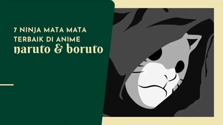 7 Ninja mata mata terbaik di anime Naruto & Boruto