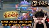 SAVAGE LANCELOT DI LATE GAME ! TOP 1 LANCELOT IS BACK - Mobile Legends