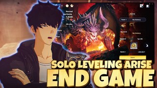 END GAME GAMEMODE UNLOCKED (IM NUMBER 1) RED GATE DRAGON BOSS - Solo Leveling Arise