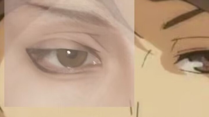 Oikawa Toru's eye makeup process record