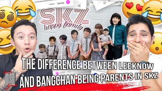 the difference between Leeknow and Bangchan being parents in skz | REACTION