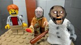 GRANNY 2 LEGO THE HORROR GAME ANIMATION: Scary Granny and Scary Grandpa Day 1