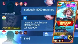 8500+ MATCHES WITH 90% WINRAIT PRANK 🤣 | Teammates Thought It Real 😂 | Mlbb