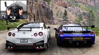 1000HP Nissan GTR Nismo R35 - Race Gameplay | Forza Horizon 5 | Thrustmaster T300RS