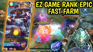 GAMEPLAY TOP GLOBAL YI SUN SHIN EZ GAME RANK EPIC MOBILE LEGENDS