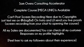 Sam Ovens Course Consulting Accelerator Download