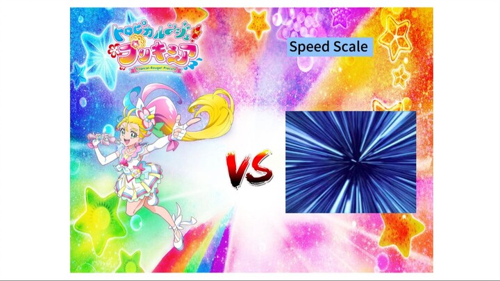 Cure Summer (Tropical-Rouge Precure) VS Tiering System & Speed Scale (Version 2)