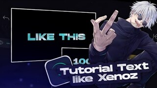 Tutorial Text Like Xenoz! text fractal ridges & Count up/down | Alight Motion tutorial