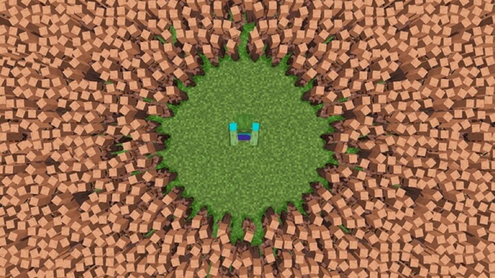Minecraft: What happens if you put 1 zombie out of 10,000 villagers?