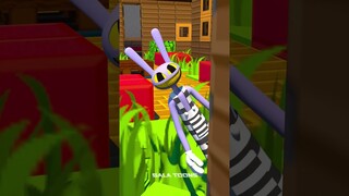 Help Tv Woman Catch The Thief Jax??? Tenge Tenge Boy Song? | Funny Animation #shorts #animation