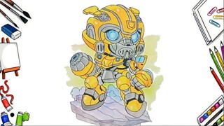 Menggambar BUMBLEBEE Versi Chibi