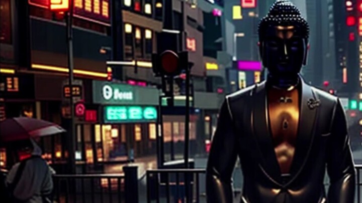 Cyber Buddha in Night City