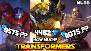 HOW MUCH TO GET THE TRANSFORMERS SKINS?? - MLBB WHAT’S NEW? VOL. 107