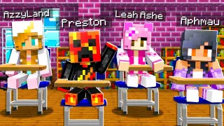 I Sent Baby Preston to a GIRLS ONLY School! - Minecraft
