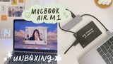 macbook air m1 unboxing in 2021 🍎 essential accessories + decorate with me ☻