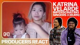 PRODUCERS REACT - Katrina Velarde Impersonating Singers Burn Reaction
