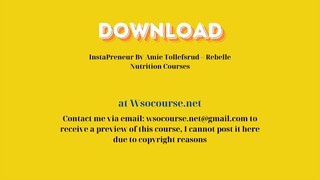 InstaPreneur By Amie Tollefsrud – Rebelle Nutrition Courses – Free Download Courses
