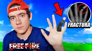 YA NO PUEDO JUGAR FREE FIRE porque ME FRACTURE un DEDO !! - TheDonato