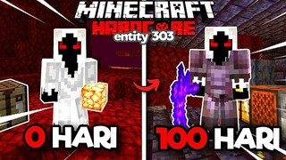 Aku Berhasil Bertahan Hidup Di 100 Hari Minecraft Hardcore Entity 303 ❗❗