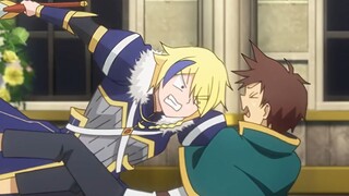 Alice likes to listen to Kazuma's dirty jokes, and the guards want to chop Kazuma