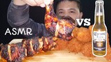 ASMR GRILLED CHICKEN vs FRIED CHICKEN CRISPY MUKBANG | eating show