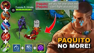 How to Counter Burst Paquito? Try This New Build & Emblem For Easy Win! 💯 (No Edit Gameplay)