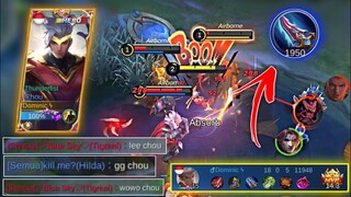 Detik-detik keluar dari Tier Neraka! CHOU SOLO RANKED!! SOLO PLAYER WAJIB NONTON, EASY WIN PAKE CHOU