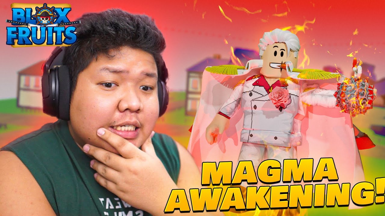 I UNLOCKED AWAKENED MAGMA! *Showcase* Roblox Blox Fruits 