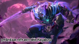 perbedaan entrance skin Hayabusa