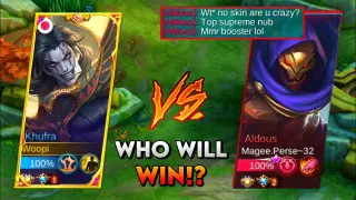 WOOPI MEETS TOP SUPREME ALDOUS 500 STACK! | WHO WILL WIN!? | MLBB