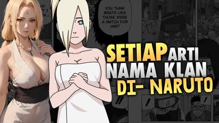 Setiap Arti Nama Klan di Konoha