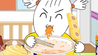 【foomuk动画】清空便利店大作战！芝士火鸡面，香肠，汉堡都不能放过！