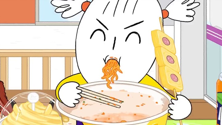 【Foomuk Animation】 Trận chiến trong cửa hàng tiện lợi trống rỗng! Không thể bỏ qua món mì gà tây, xú
