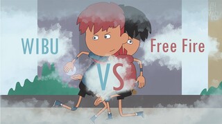 wibu vs free fire - funny animation