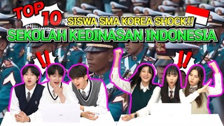 [Reaction] Siswa Korea Shock lihat TOP10 Sekolah Kedinasan Indonesia 🇮🇩🇰🇷 🏫🏫