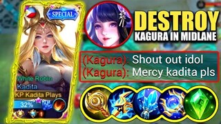 KADITA DESTROYED KAGURA IN RANK GAME!! 🔥 | KADITA BEST BUILD 2022 | TOP GLOBAL KADITA GAMEPLAY