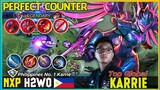 Enemy Strong Hero Lineup Totally Destroyed by H2wo Karrie | Top 1 Philippines Karrie