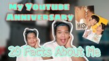 My Youtube Anniversary | 20 Facts About Me 😘 | Alfe Corpuz Daro 🇵🇭