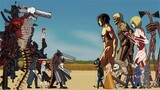 Chainsawman Devil, Denji, Power, Makima, vs Pyramid head, Cartoon Cat, Siren head, Jeff, Jason - DC2