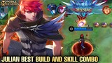 New Hero Julian Best Build and Skill Combo Gameplay - Mobile Legends Bang Bang