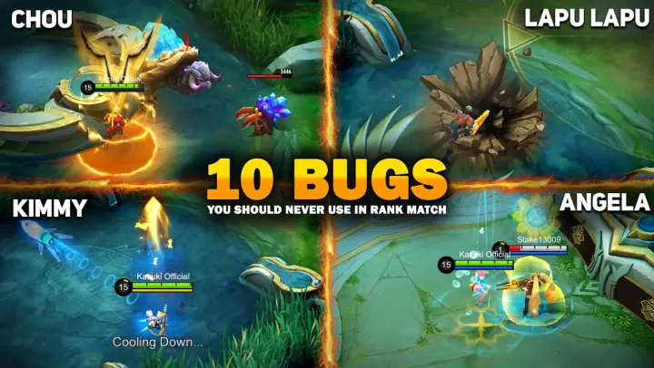 10 BUGS YOU SHOULD NEVER USE IN RANK | MOBILE LEGENDS BANG BANG