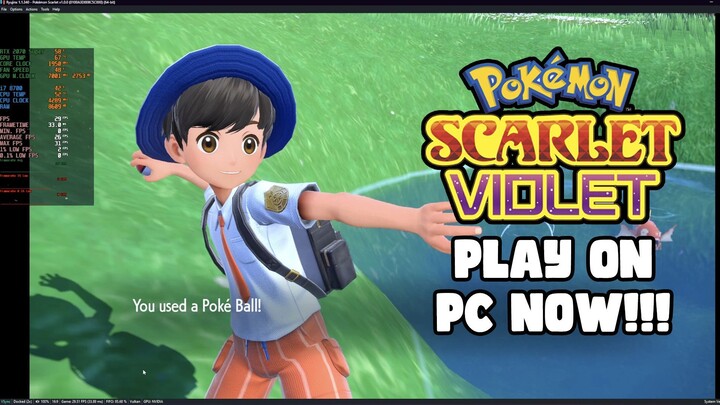 Ryujinx Version 1.1.351 can Play Pokémon Scarlet and Violet on PC