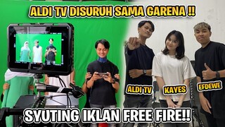 ALDI TV DI SURUH GARENA BUAT SYUTING IKLAN FREE FIRE !! ADA EFDEWE SAMA KAYES 😱‼️